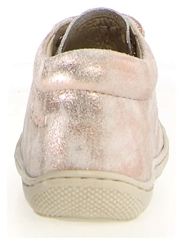Leder-Lauflernschuhe "Cocoon" in Gold/ Rosa