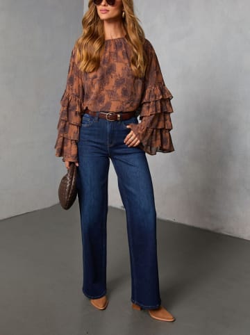 Bluse in Hellbraun