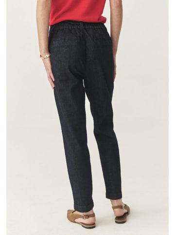 Spijkerbroek - tapered fit - donkerblauw