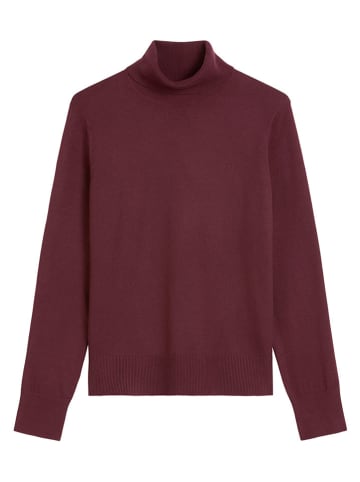 Rollkragenpullover in Bordeaux