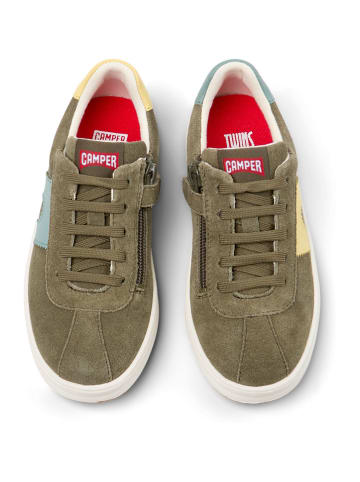 Leder-Sneakers "Runner Four" in Grün