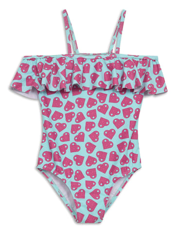 Badpak mintgroen/roze