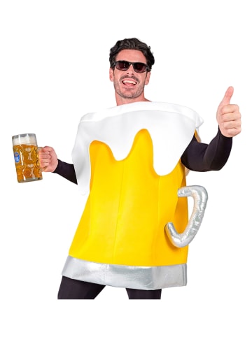 Kostium "Beer mug" w kolorze żółto-srebrno-białym