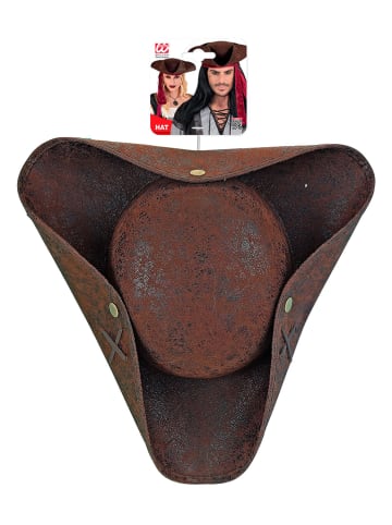 Hoed "Driehoekige piratenhoed" bruin