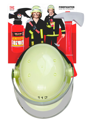 3-delige accessorieset "Feuerwehrmann" rood/geel/grijs