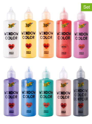 10tlg. Window Color-Set "Basic" - ab 4 Jahren - je 80 ml