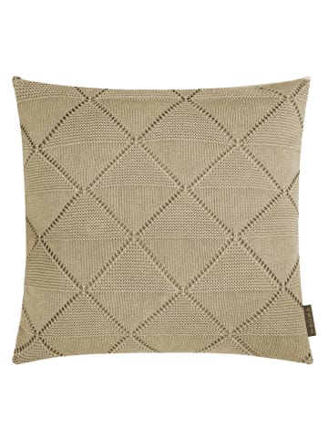 Poszewka "Purl" w kolorze szarobrązowym na poduszkę - 50 x 50 cm