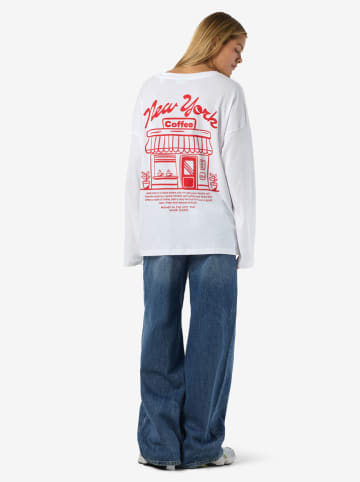 Longsleeve "Noisy may" wit/rood