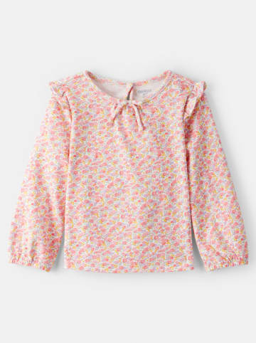 Longsleeve in Weiß/ Rosa