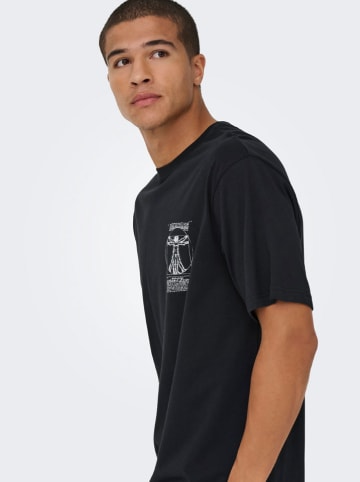 Shirt "Monalisa" in Schwarz