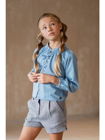 Jeansbluse in Hellblau