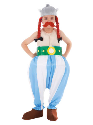 5-delig kostuum "Obelix" lichtblauw