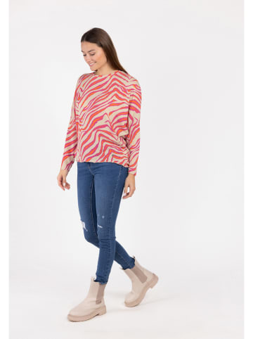 Longsleeve "Janet" in Beige/ Pink