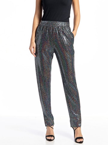 Stoffhose in Silber