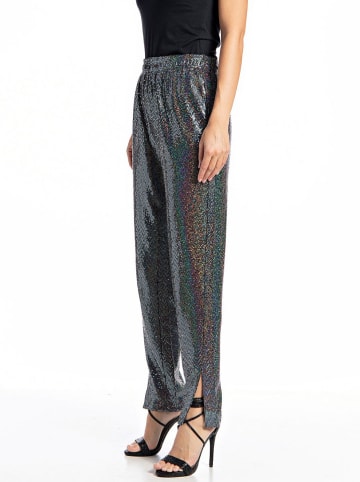 Stoffen broek zilverkleurig