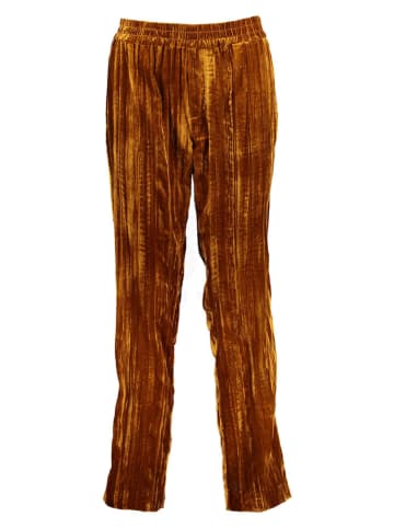 Stoffhose in Orange