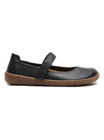 Leder-Ballerinas "Jeylo" in Schwarz