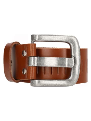Leder-Gürtel "Frisco" in Hellbraun