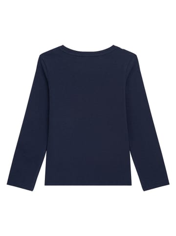 Longsleeve "Rosa" donkerblauw/zilverkleurig