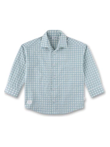 Hemd in Hellblau/ Creme