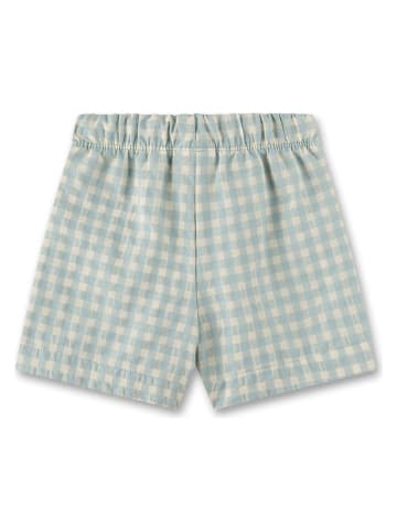 Shorts in Grün/ Creme
