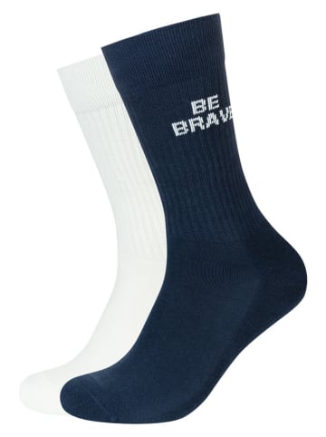 4er-Set: Socken in Grau/ Dunkelblau/ Weiß