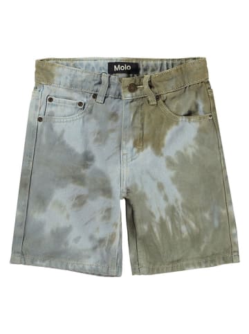 Jeans-Shorts in Hellblau/ Khaki