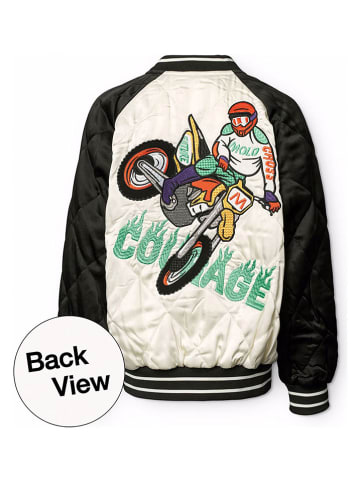 Blouson zwart/crème