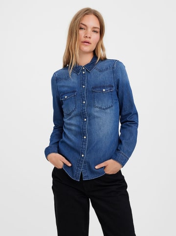 Bluse in Blau