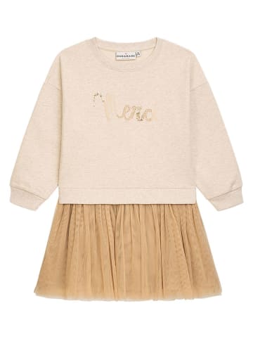 Jurk "Cosima" beige/goudkleurig