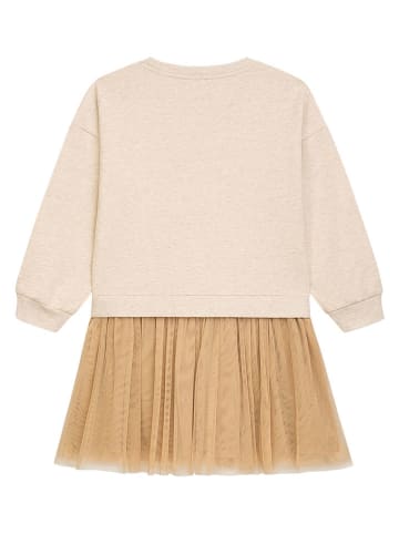 Jurk "Cosima" beige/goudkleurig