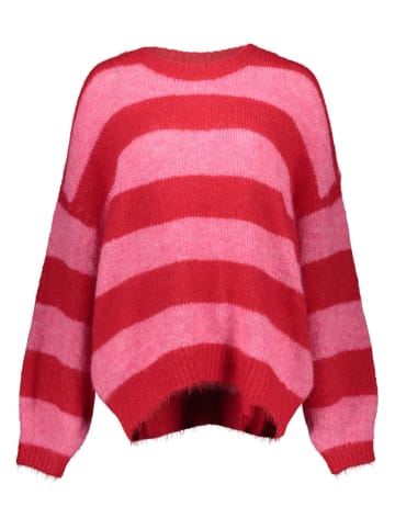 Pullover in Rot/ Rosa