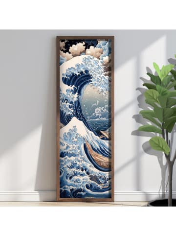 Gerahmter Kunstdruck - (B)40 x (H)120 cm