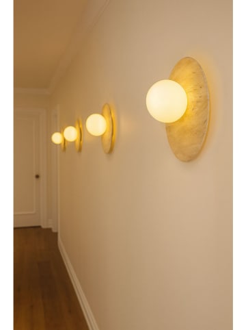 Lampa ścienna w kolorze beżowym - wys. 30 x Ø 10 cm