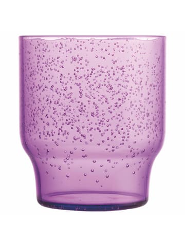 Szklanki (6 szt.) "Bubbles" w kolorze fioletowym - 325 ml