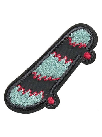 Textiel sticker "Skater" zwart