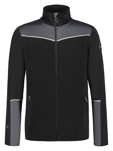 Fleece vest "Falkner" zwart/grijs