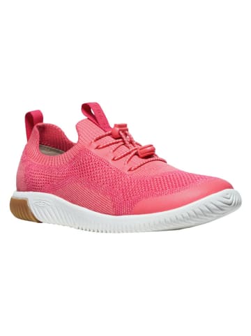 Sneakersy "KNX Knit Lace" w kolorze różowym