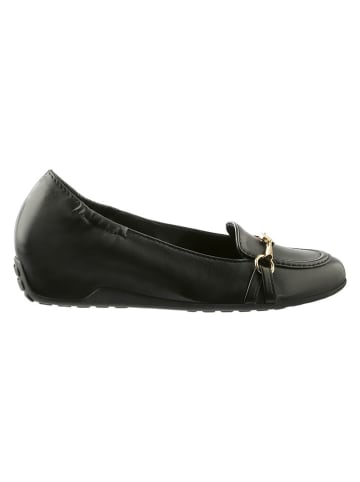 Leder-Mokassins "Marina" in Schwarz