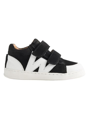 Leren sneakers "Walther" zwart