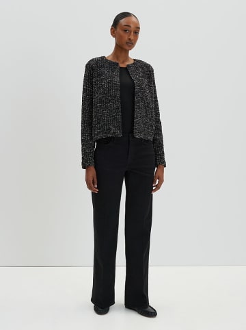Cardigan "Ulaya" in Schwarz/ Silber