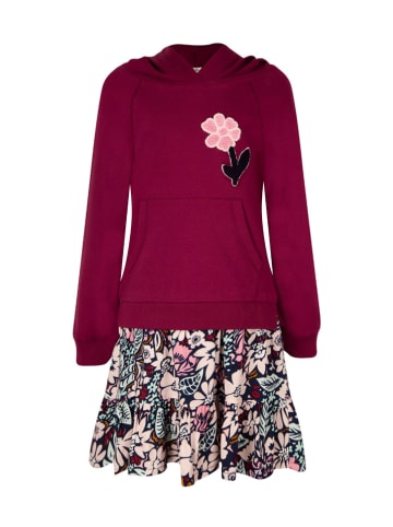 Kleid in Rot/ Dunkelblau