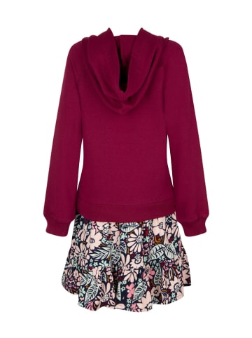 Kleid in Rot/ Dunkelblau