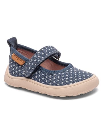 Leren pantoffels blauw