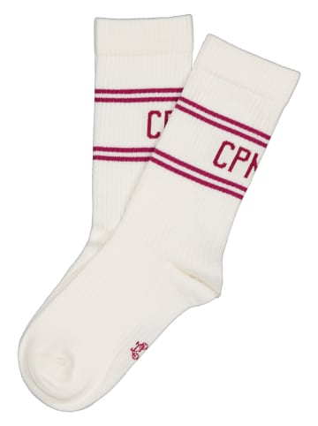 Tennissocken in Weiß/ Pink