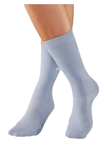 3er-Set: Socken in Rosa/ Hellblau/ Schwarz
