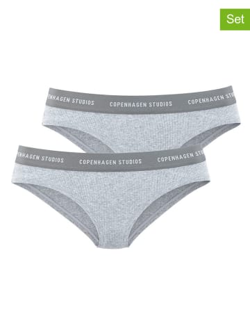 2-delige set: slips grijs