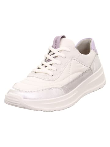 Leder-Sneakers "Sprinter" in Creme/ Silber/ Lila