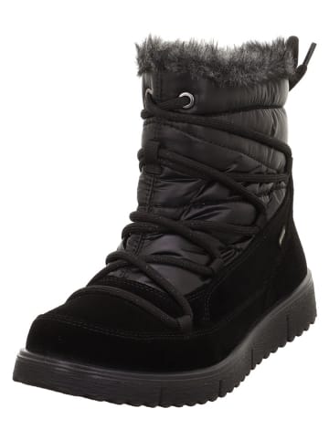 Leder-Winterstiefel "Campania" in Schwarz