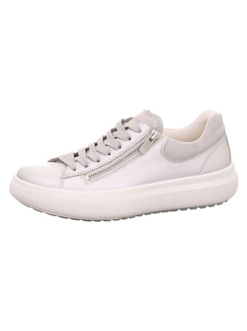 Skórzane sneakersy "T4 Jump" w kolorze srebrnym